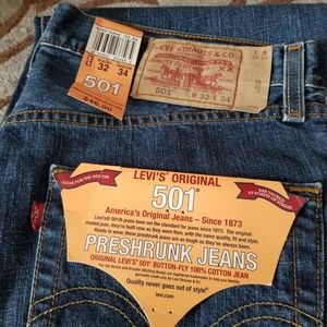 levi's original 501 preshrunk jeans